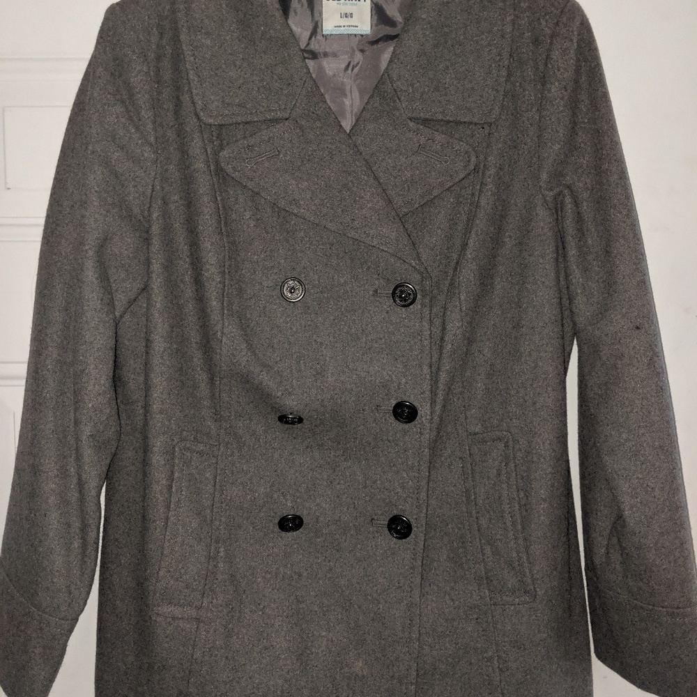 Charcoal Gray Peacoat
